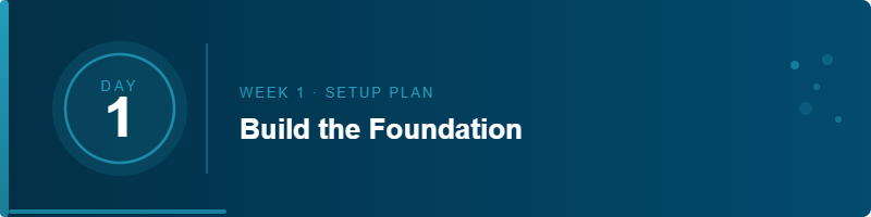 Day 1 - Build the Foundation