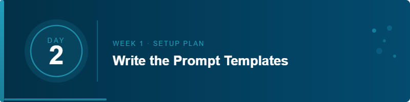 Day 2 - Write the Prompt Templates