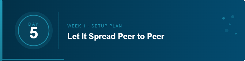 Day 5 - Let It Spread Peer to Peer