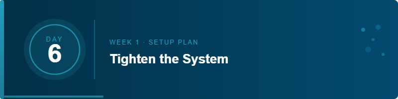 Day 6 - Tighten the System with Negative Constraints