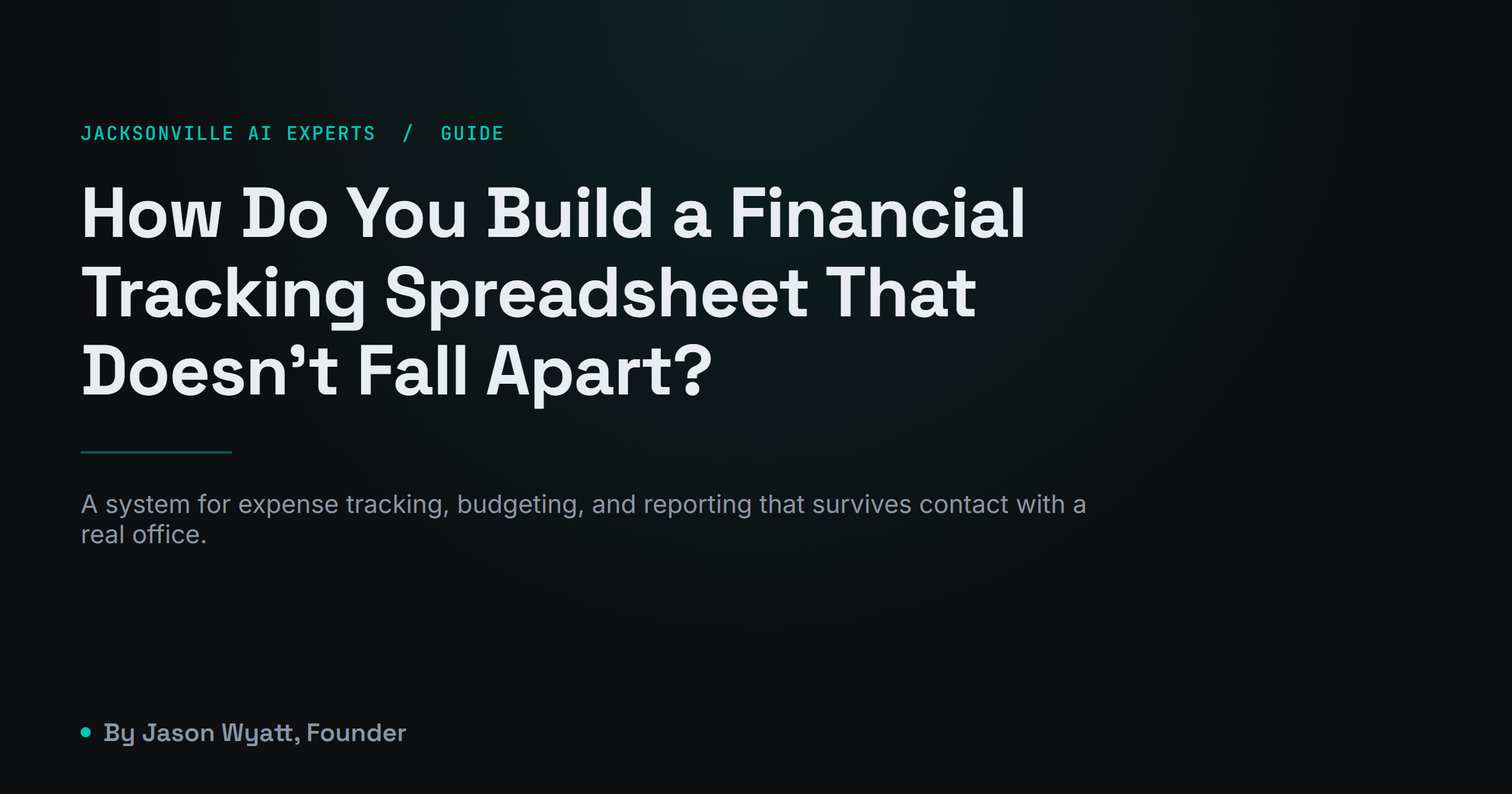 Office manager reviewing a financial tracking spreadsheet built with AI